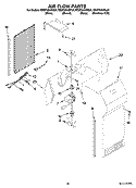 AIR FLOW PARTS, OPTIONAL PARTS (NOT INCLUDED) Diagram and Parts List for ED2FHAXSQ04  Whirlpool Refrigerator