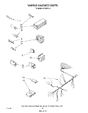 WIRING HARNESS Diagram and Parts List for DU7600XS3  Whirlpool Dishwasher