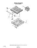 DISHRACK Diagram and Parts List for DU4095XX0  Whirlpool Dishwasher