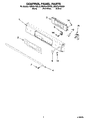 Part Location Diagram of 9761565 Whirlpool Switch, Membrane (Touchsensor