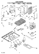 UNIT PARTS Diagram and Parts List for GC3SHEXNT16  Whirlpool Refrigerator