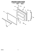 FREEZER DOOR PARTS Diagram and Parts List for ET2AHTXMT02  Whirlpool Refrigerator