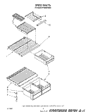 SHELF Diagram and Parts List for ET18NKXTG00  Whirlpool Refrigerator