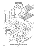 SHELF , LIT/OPTIONAL Diagram and Parts List for ET25DMXVM01  Whirlpool Refrigerator