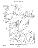 BULKHEAD Diagram and Parts List for LG9201XWW0  Whirlpool Dryer