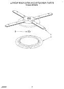 LOWER WASHARM AND STRAINER Diagram and Parts List for KUDP230Y2  KitchenAid Dishwasher