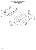 CONTROL PANEL Diagram and Parts List for KAWL517BWH1  KitchenAid Washer
