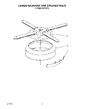 LOWER WASHARM AND STRAINER Diagram and Parts List for KUDP220T0  KitchenAid Dishwasher