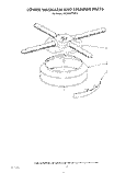 LOWER WASHARM AND STRAINER Diagram and Parts List for KUDA220TWH2  KitchenAid Dishwasher