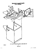 TOP AND CABINET, LITERATURE AND OPTIONAL Diagram and Parts List for TAWL680WW0  Estate Washer
