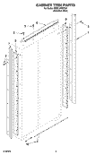 CABINET TRIM Diagram and Parts List for KSSC48QKS01  KitchenAid Refrigerator