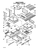 SHELF, LIT/OPTIONAL Diagram and Parts List for ET22DMXAN02  Whirlpool Refrigerator