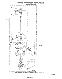 BRAKE AND DRIVE TUBE Diagram and Parts List for LA5311XPW4  Whirlpool Washer