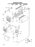 ICE MAKER Diagram and Parts List for GR2SHTXKS00  Whirlpool Refrigerator