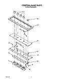 CONTROL PANEL Diagram and Parts List for RC8920XRH3  Whirlpool Cooktop