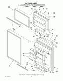 DOOR PARTS Diagram and Parts List for ER2CHMXPQ06  Whirlpool Refrigerator