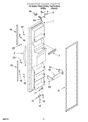 FREEZER DOOR Diagram and Parts List for TS22AQXGW02  Whirlpool Refrigerator