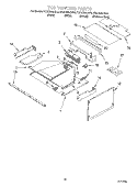 TOP VENTING Diagram and Parts List for KEHC309JBT0  KitchenAid Microwave Oven Combo