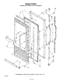 DOOR Diagram and Parts List for KRFF15KSWHY0  KitchenAid Freezer