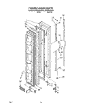FREEZER DOOR Diagram and Parts List for ED20PKXAN02  Whirlpool Refrigerator