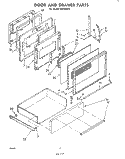 SURFACE UNIT Diagram and Parts List for RHE396PP  Whirlpool Range