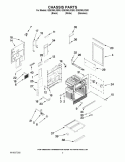CHASSIS PARTS Diagram and Parts List for GGE390LXS00  Whirlpool Range