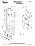 CABINET PARTS Diagram and Parts List for GI0FSAXVY07  Whirlpool Refrigerator