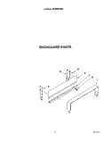 BACKGUARD Diagram and Parts List for SF3020EWW2  Whirlpool Range