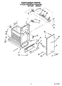 CONTAINER PARTS Diagram and Parts List for KUCS03FTSS0  KitchenAid Trash Compactor