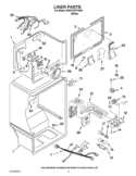 LINER PARTS Diagram and Parts List for 5VWT18TFYW00  Whirlpool Refrigerator