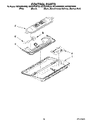 CONTROL PARTS Diagram and Parts List for KSCS23FSBT03  KitchenAid Refrigerator
