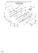 REFRIGERATOR CONTROL PANEL Diagram and Parts List for KSSS36FJX00  KitchenAid Refrigerator