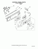 CONTROL PANEL PARTS Diagram and Parts List for WFW9200SQ04  Whirlpool Washer