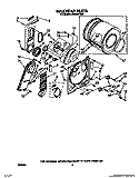 BULKHEAD Diagram and Parts List for LE6800XTW0  Whirlpool Dryer
