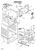LINER PARTS Diagram and Parts List for ET1FTKXKQ06  Whirlpool Refrigerator