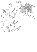 UNIT Diagram and Parts List for D30A1  Whirlpool Dehumidifier