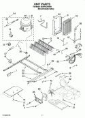 UNIT PARTS Diagram and Parts List for GD5NVAXWA00  Whirlpool Refrigerator