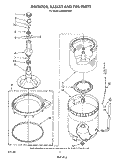 AGITATOR, BASKET AND TUB Diagram and Parts List for LA8580XWN1  Whirlpool Washer