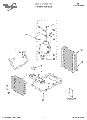 UNIT, LITERATURE Diagram and Parts List for ACS072XJ0  Whirlpool Air Conditioner