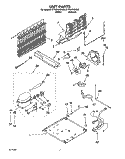 UNIT Diagram and Parts List for ET18GKXDN00  Whirlpool Refrigerator