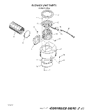 BLOWER Diagram and Parts List for 2496^2  Whirlpool Range