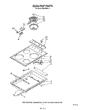 COOKTOP Diagram and Parts List for RS630PXK3  Whirlpool Range