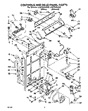 CONTROLS AND REAR PANEL Diagram and Parts List for LSS7233AN0  Whirlpool Washer