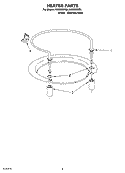 HEATER PARTS Diagram and Parts List for IUD8000RS5  Whirlpool Dishwasher