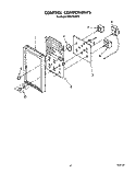 CONTROL COMPONENTS Diagram and Parts List for RM973BXST0  Whirlpool Microwave Oven Combo