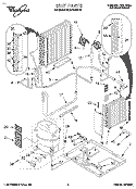 UNIT, LITERATURE Diagram and Parts List for 4CACM23ND1  Whirlpool Air Conditioner