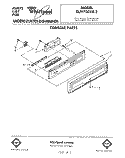CONSOLE Diagram and Parts List for DU9700XR2  Whirlpool Dishwasher