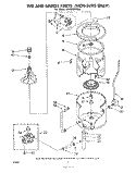 TUB AND BASKET (NON-SUDS) Diagram and Parts List for LA7000XPW0  Whirlpool Washer