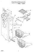 FREEZER LINER Diagram and Parts List for 6ED25DQXFB00  Whirlpool Refrigerator