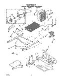 UNIT Diagram and Parts List for 3ED27DQXAN00  Whirlpool Refrigerator